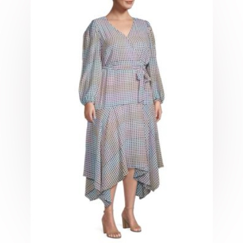 Calvin Klein- Multicolor Long Sleeve Dress No size Tag